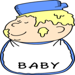 Messy Baby Clip Art