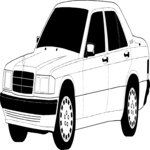 Mercedes 190 Clip Art