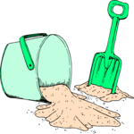 Sand Pail & Shovel 12 Clip Art