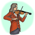 Violinist 24 Clip Art