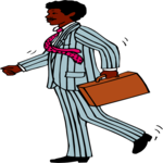 Businessman Walking 3 Clip Art