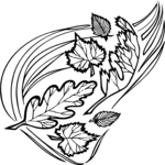 Wind & Leaves Clip Art