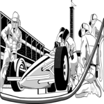 Auto Racing - Pit Stop 1 Clip Art