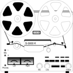 Reel-to-Reel 3 Clip Art