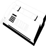 FAX Machine 02 Clip Art