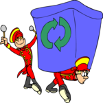 Recycling - Marching Band 3 Clip Art