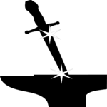 Anvil & Sword Clip Art