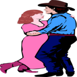 Square Dancing 4 Clip Art