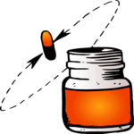 Pills - Bottle 6 Clip Art