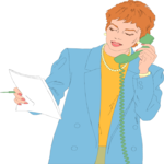 Talking on Phone 03 Clip Art