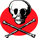 Skull & Crossbones 1 Clip Art