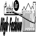 High-Fashion Models Clip Art