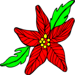 Poinsettia 07 Clip Art