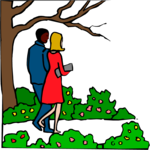 Couple Walking 10 Clip Art