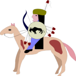 Horseman 6 Clip Art