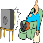 Television Boredom Clip Art