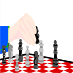 Playing Chess Clip Art