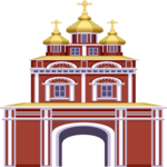 Red Church 2 Clip Art