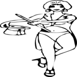 Magician - Woman Clip Art