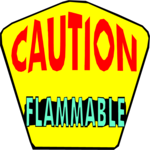 Caution - Flammable Clip Art