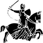 Knight - Silhouette 13 Clip Art