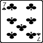 07 of Clubs Clip Art