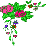 Flower Corner 18 Clip Art