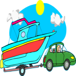 Towing Boat Clip Art