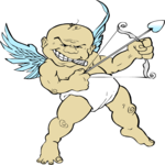 Cupid Smoking Clip Art