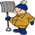 Man with Shovel 1 Clip Art