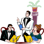 Couple Dining 10 Clip Art