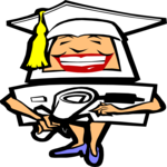 Computer Graduate Clip Art