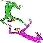 Acrobats 4 Clip Art