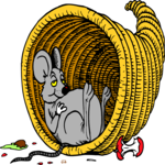 Cornucopia & Mouse Clip Art