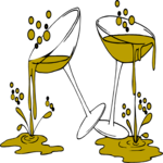 Champagne - Glasses 4 Clip Art