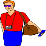 Tourist 05 Clip Art