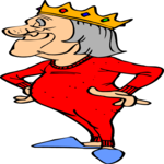 King in Underwear Clip Art