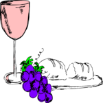 Bread & Wine 06 Clip Art