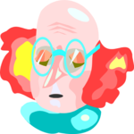 Clown - Tired Clip Art