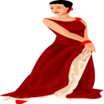 Woman Dancing 6 Clip Art