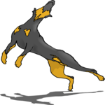 Doberman 4 Clip Art