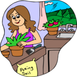 Potting Plants Clip Art