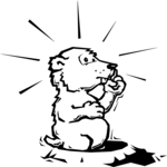 Groundhog 1 Clip Art