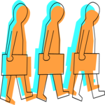 Businessmen Walking 3 Clip Art