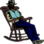 Cowboy Rocking Clip Art