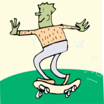 Skateboarding 39 Clip Art