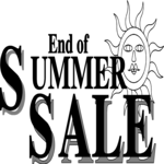 End of Summer Sale Title Clip Art