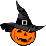 Pumpkin in Hat Clip Art