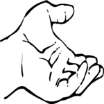 Palm Up - Left 4 Clip Art