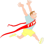 Finish Line 5 Clip Art